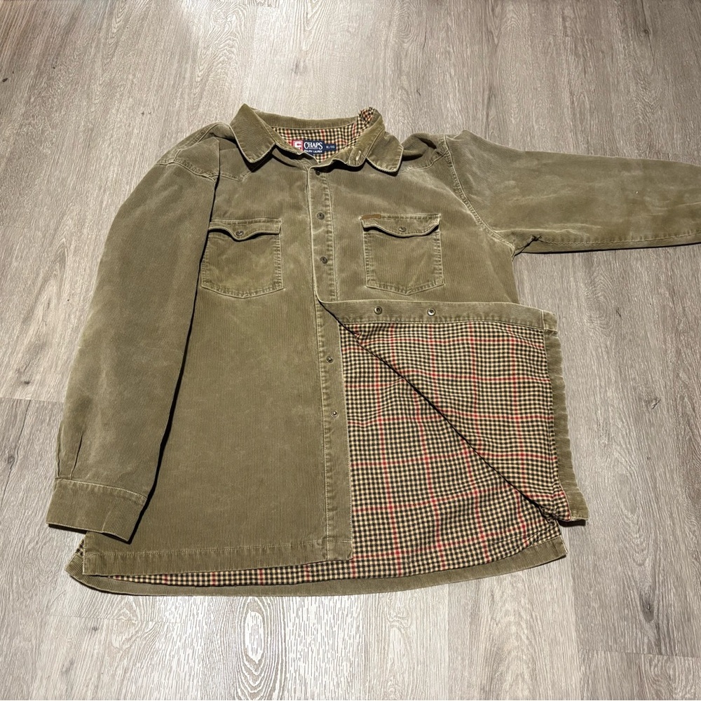 Ralph Lauren x chaps Olive Corduroy Shirt Jacket